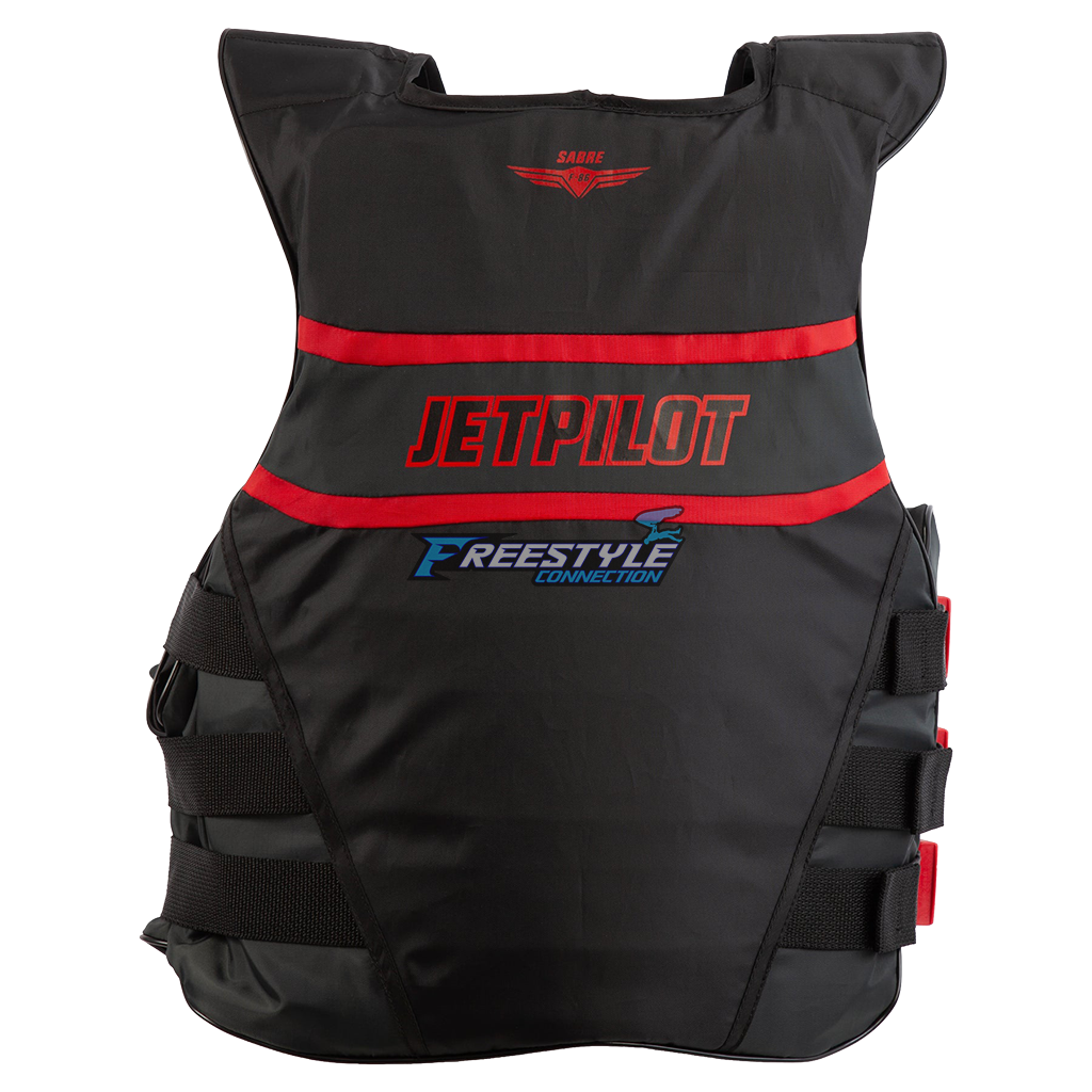 Jetpilot F-86 Sabre Nylon CGA Vest - Black and Red