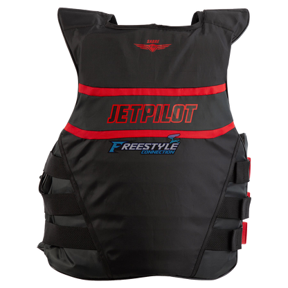 Jetpilot F-86 Sabre Nylon CGA Vest - Black and Red